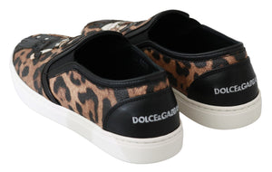 Leder Leopard #dgfamily Loafers Schuhe