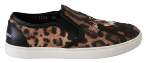 Leder Leopard #dgfamily Loafers Schuhe