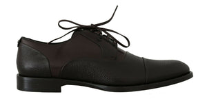 Braun Leder Laceups Kleid Herrenschuhe