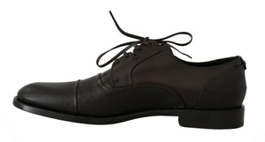 Braun Leder Laceups Kleid Herrenschuhe