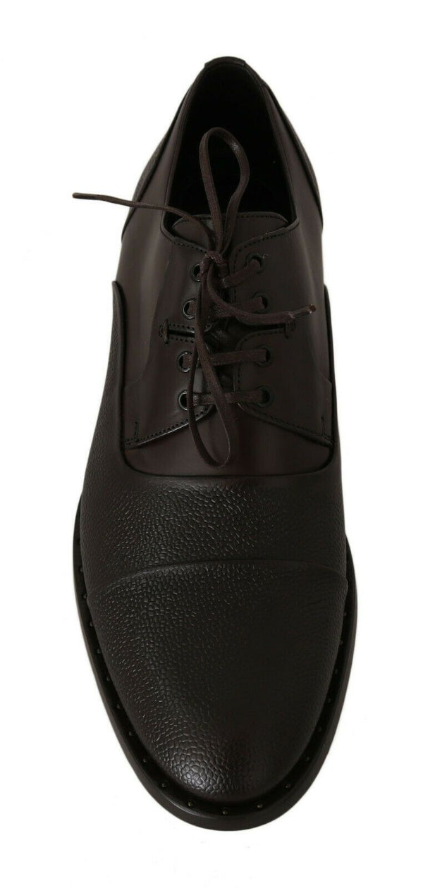 Braun Leder Laceups Kleid Herrenschuhe