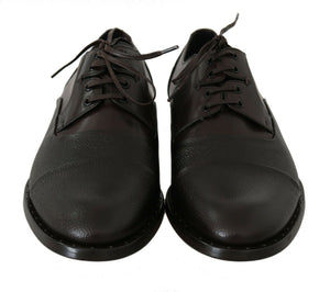 Braun Leder Laceups Kleid Herrenschuhe