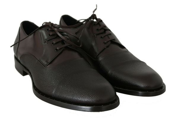 Braun Leder Laceups Kleid Herrenschuhe