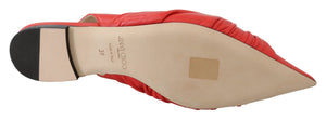 Schicke rote spitze Lederflats