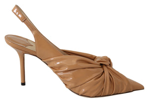 Elegante spitz zulaufende Lederpumps