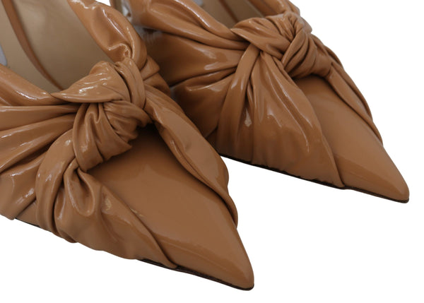 Elegante spitz zulaufende Lederpumps