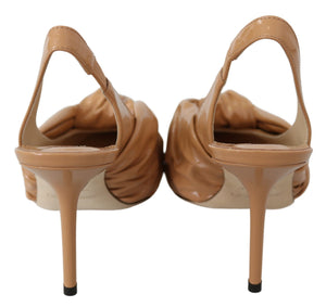 Elegante spitz zulaufende Lederpumps