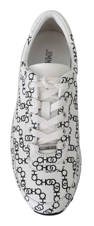 Elegante monochrome Leder-Sneakers