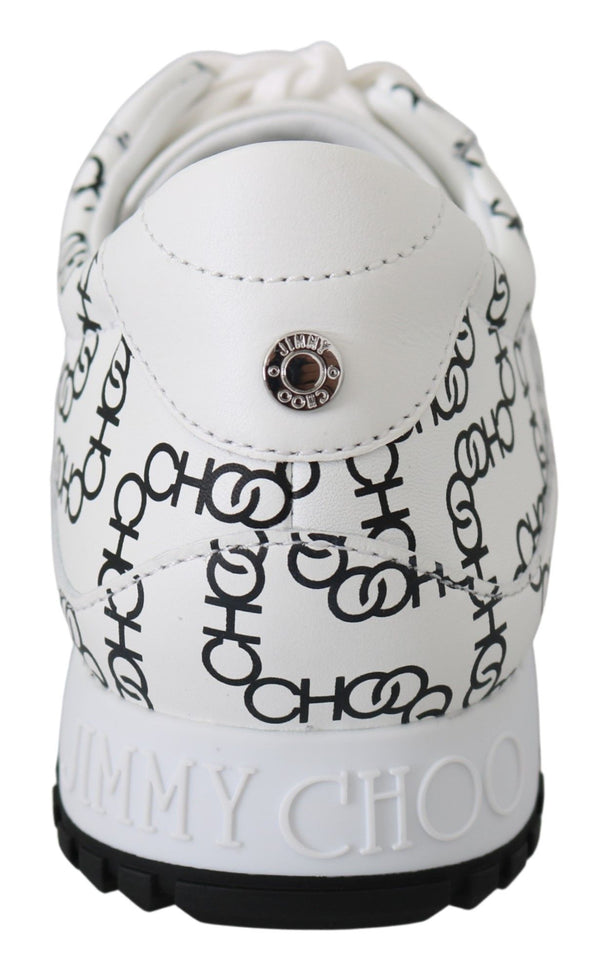 Elegante monochrome Leder-Sneakers