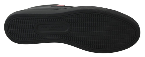 Schwarz Leder Liebe Herz Turnschuhe Damen Schuhe