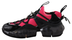 Elektrische Eleganz Leder Mesh Turnschuhe