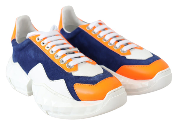 Electric Elegance Leder Mix Sneakers