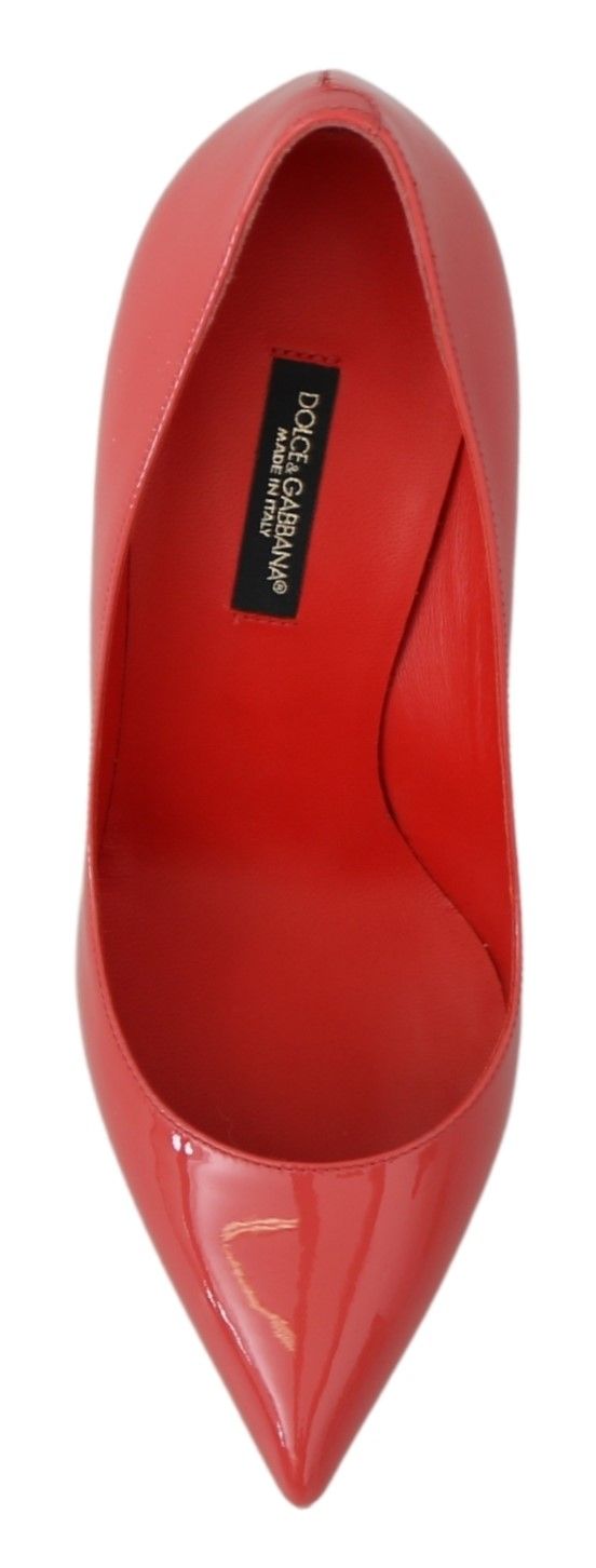 Dunkelrosa Lackleder Heels Pumps