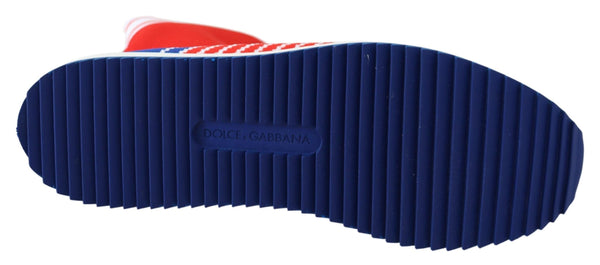 Blau Rot Sorrento Logo Turnschuhe Socken Schuhe