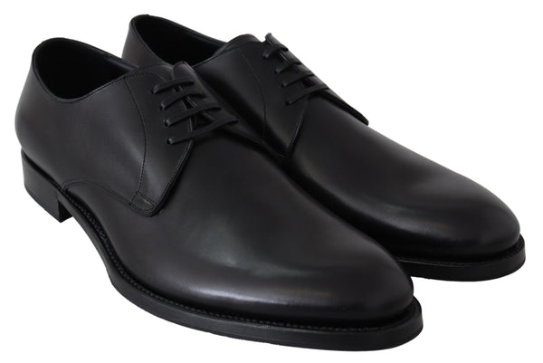 Schwarzes Leder SARTORIA Handgefertigte Schuhe