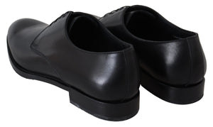 Schwarzes Leder SARTORIA Handgefertigte Schuhe
