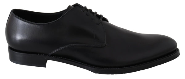 Schwarzes Leder SARTORIA Handgefertigte Schuhe