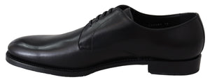Schwarzes Leder SARTORIA Handgefertigte Schuhe