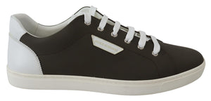 Weiß Grün Leder Low Top Turnschuhe Schuhe
