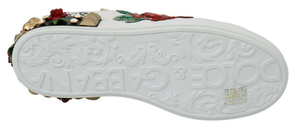 Weiß Rosen Pailletten Kristall Damen Turnschuhe Schuhe