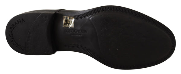 Schwarze Lederschnürschuhe für Herren Formaler Derby