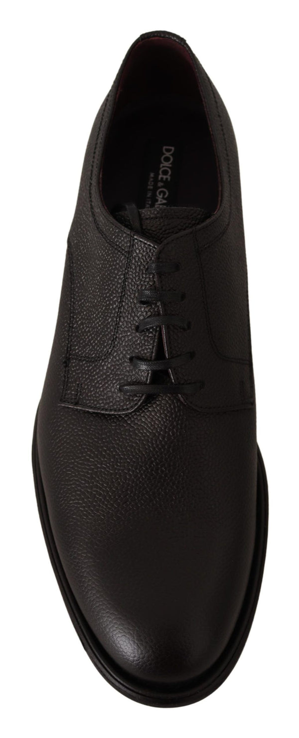 Schwarze Lederschnürschuhe für Herren Formaler Derby