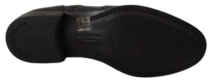 Schwarze Leder Oxford Wingtip Formal Dress Schuhe