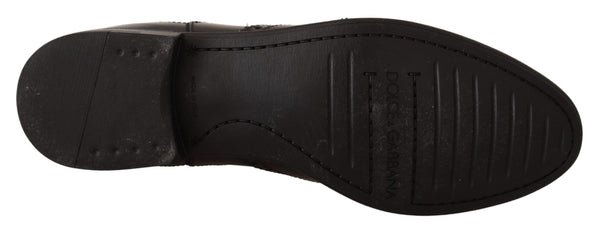 Schwarz Leder Knöchel hohe flache Stiefel Schuhe