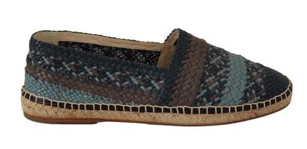 Blau Gray Slip On Buffalo Espadrille Schuhe