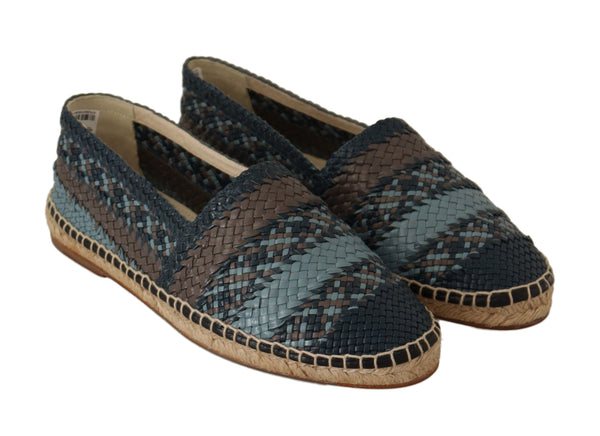 Blau Gray Slip On Buffalo Espadrille Schuhe