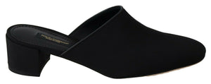 Schwarze Grosgrain-Sandalen Sandalen Frauen Schuhe