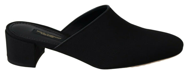 Schwarze Grosgrain-Sandalen Sandalen Frauen Schuhe