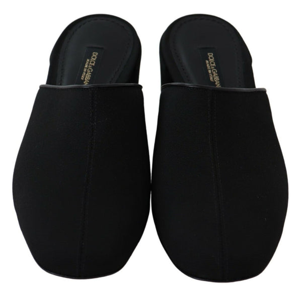 Schwarze Grosgrain-Sandalen Sandalen Frauen Schuhe