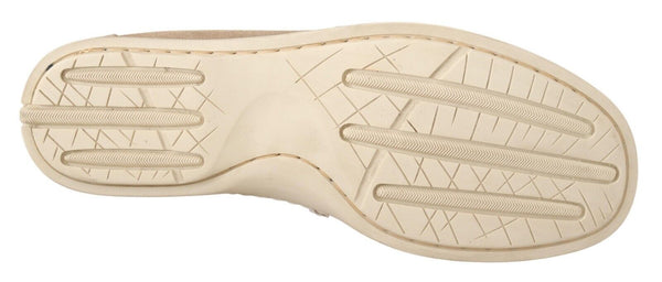 Beige Wildleder Low Top Mocassin Loafers Casual Männer Schuhe