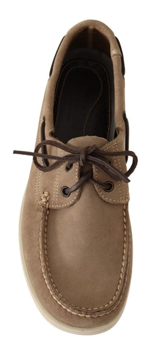 Beige Wildleder Low Top Mocassin Loafers Casual Männer Schuhe