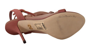 Rosa Tüll Stretch Riemchensandalen Schuhe
