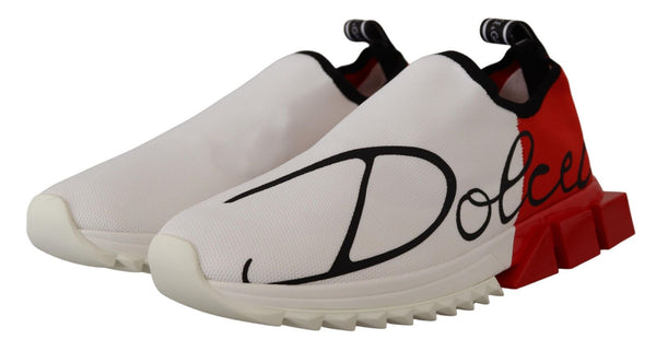 Weiß Rot Sorrento Sandalen Turnschuhe