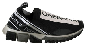 Schwarz Weiß SORRENTO Sport Stretch Sneakers