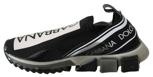 Schwarz Weiß SORRENTO Sport Stretch Sneakers