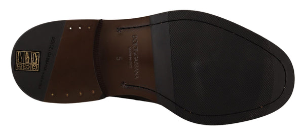 Schwarzes Leder Kleid Formelle Derby Schuhe