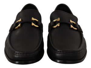 Elegante Loafers aus schwarzem Kalbsleder