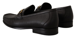 Elegante Loafers aus schwarzem Kalbsleder