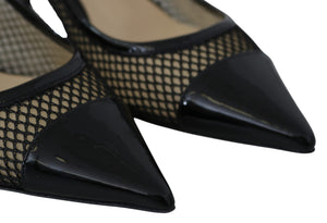 Schicke spitze Pumps aus Lackmaschee