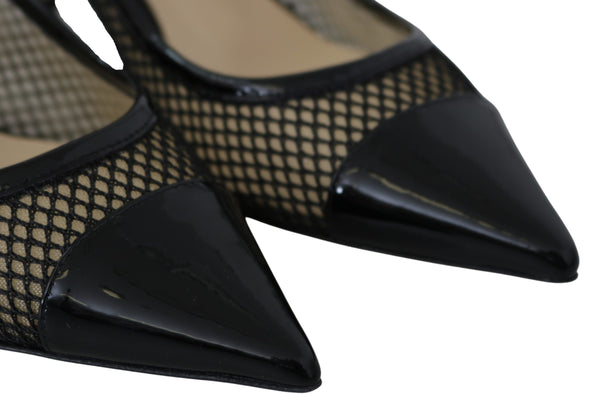 Schicke spitze Pumps aus Lackmaschee