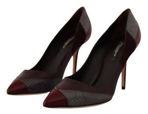 Multicolor Exotische Leder Absätze Pumps Schuhe