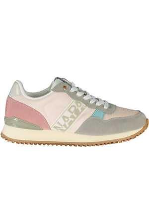 Schicke rosa Schnürsenkel-Sneakers mit Logo-Detail
