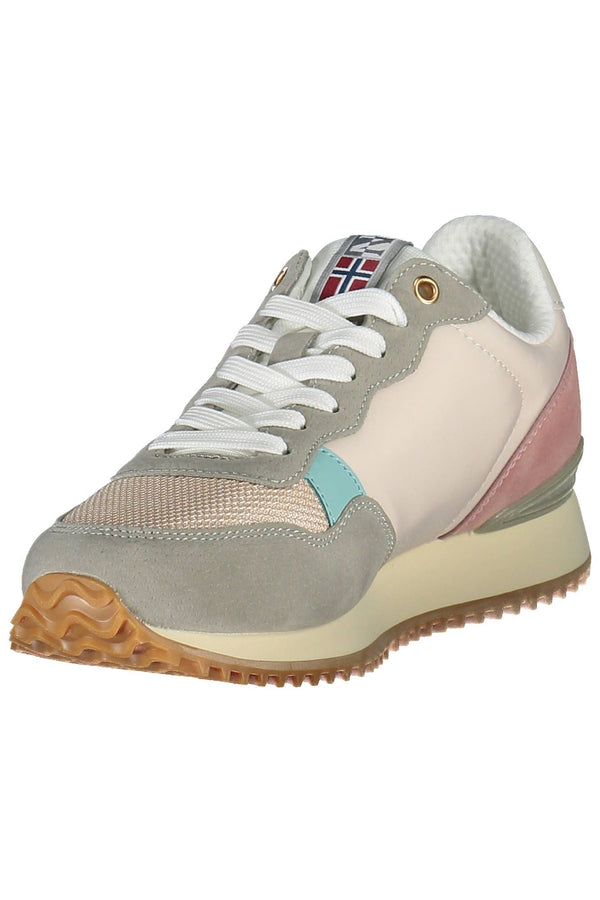 Schicke rosa Schnürsenkel-Sneakers mit Logo-Detail