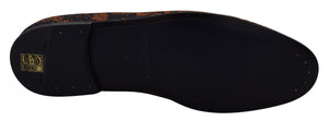 Blau Rost Floral Hausschuhe Loafers Schuhe