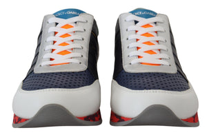 Multicolor Leder Sport Low Top Turnschuhe