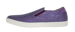 Lila Strass Canvas Logo Sneakers